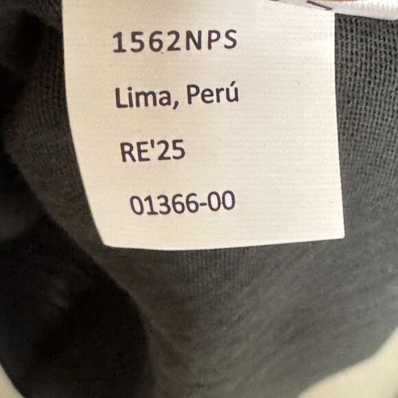 Nation Los Angeles Lian Shirt Small Black Pima Cotton Long Sleeve Notch V Neck - Picture 9 of 9